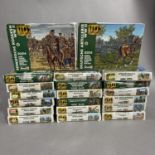 A quantity (20) of boxed Revell 1/72 scale soldiers, including Japanese Infantry, German Engineers