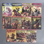 A collection of 33 assorted pocket book format title reprints, including Thriller Comics Library 15,