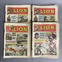 A collection of 33 early Lion comics from 1962: 29th December to 4th August inclusive and 24th March