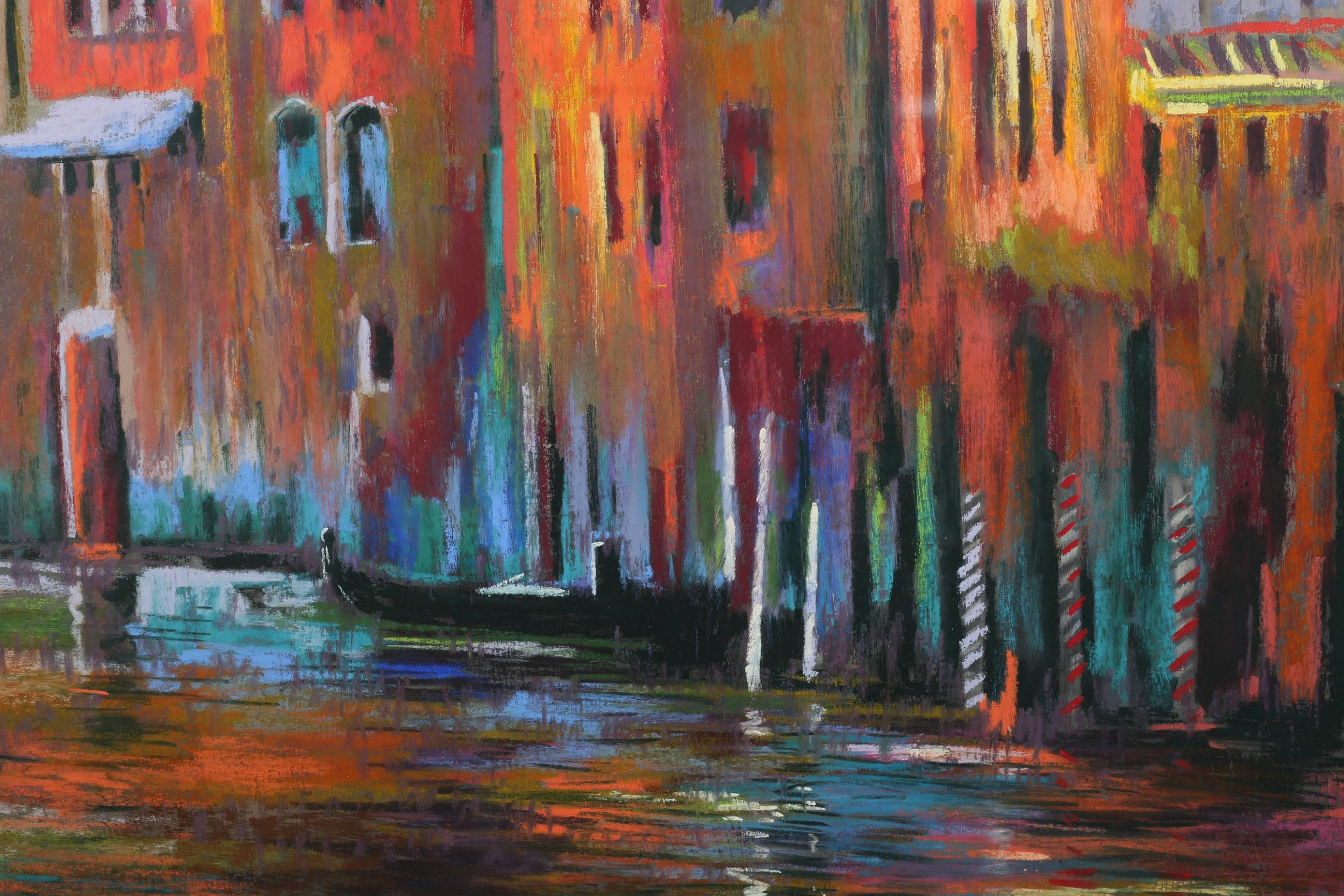 ARR Tony Brummell-Smith (b 1949), Evening, Grand Canal, pastel, signed to lower left, 78cm x 86cm ( - Image 3 of 5