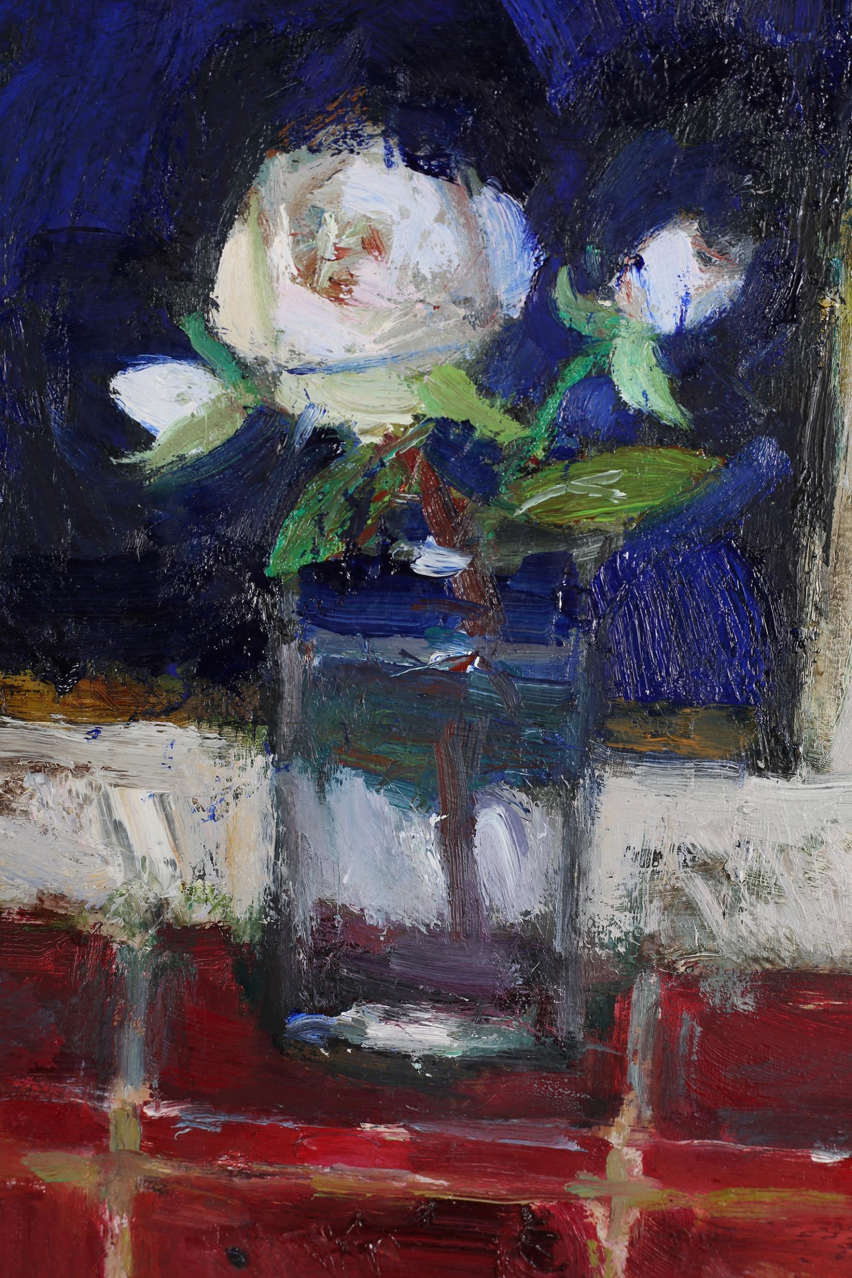 ARR William Selby RWS RSW ROI NEAC (b 1933), Kitchen Rose, mixed media on canvas, signed to lower - Image 3 of 6
