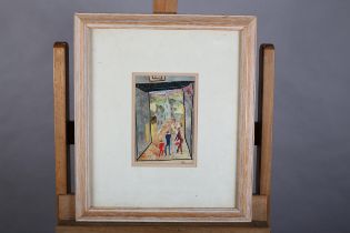 ARR Lois Bygrave (1915-1996), Dales Street scene, mixed media, signed, titled and dated 1984