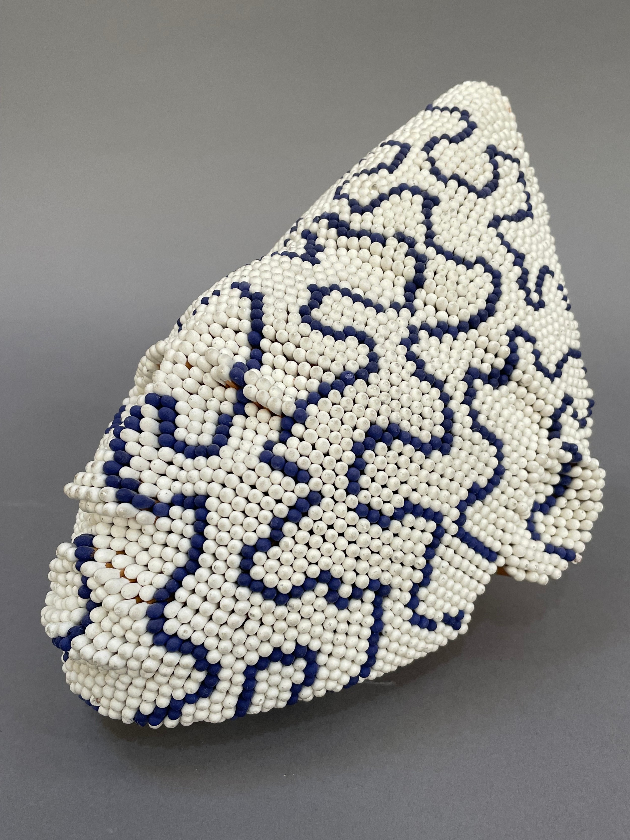 ARR David Mach (b1956), African Matchhead (c), 1994, sculpture, white and blue match sticks and - Image 3 of 6