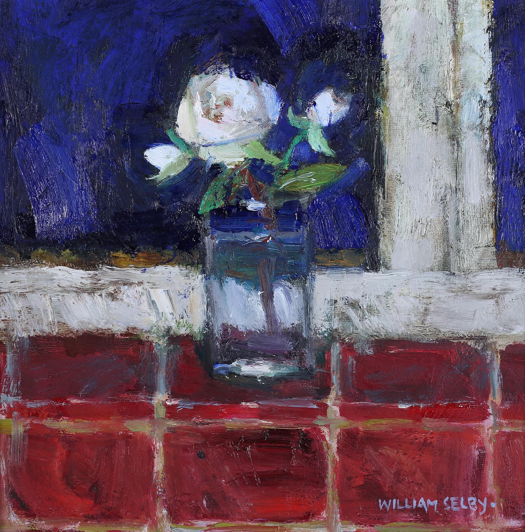 ARR William Selby RWS RSW ROI NEAC (b 1933), Kitchen Rose, mixed media on canvas, signed to lower - Image 2 of 6