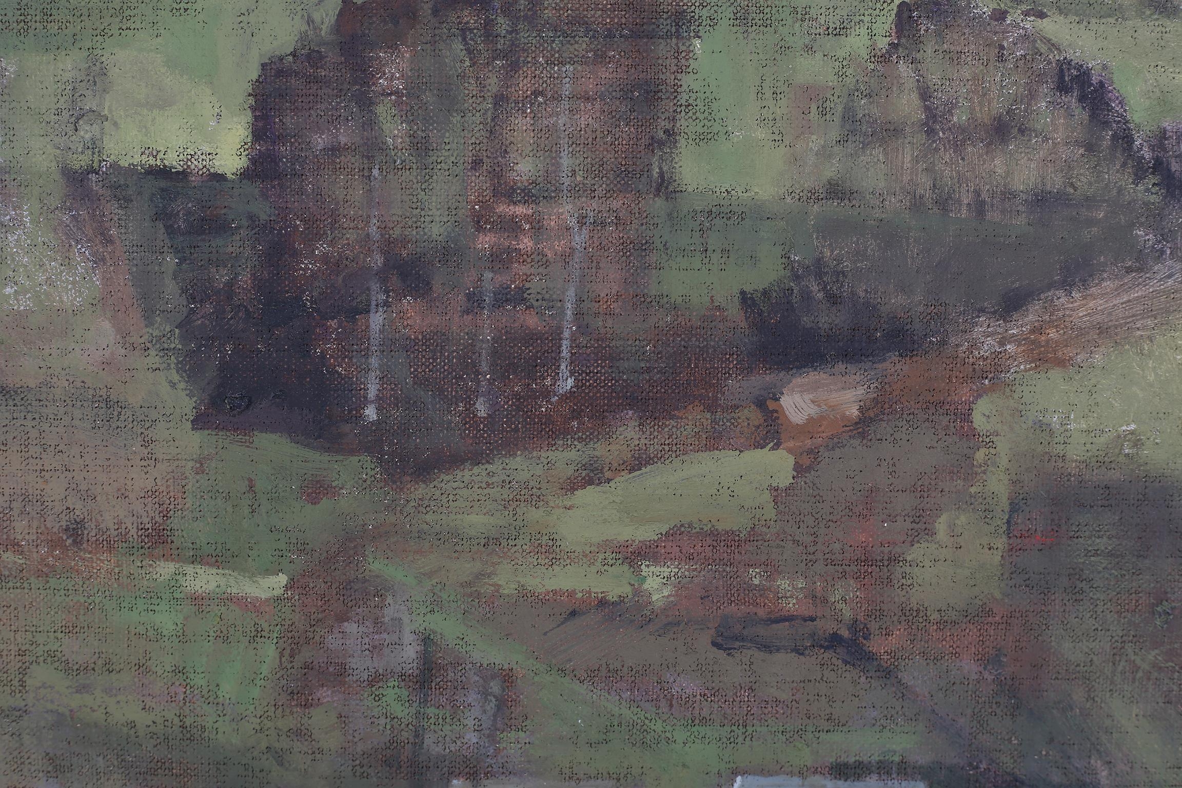 ARR Peter BEESON (b 1956), Howesyke, Bishopdale, oil on canvas, initialled to lower left, titled and - Image 4 of 6