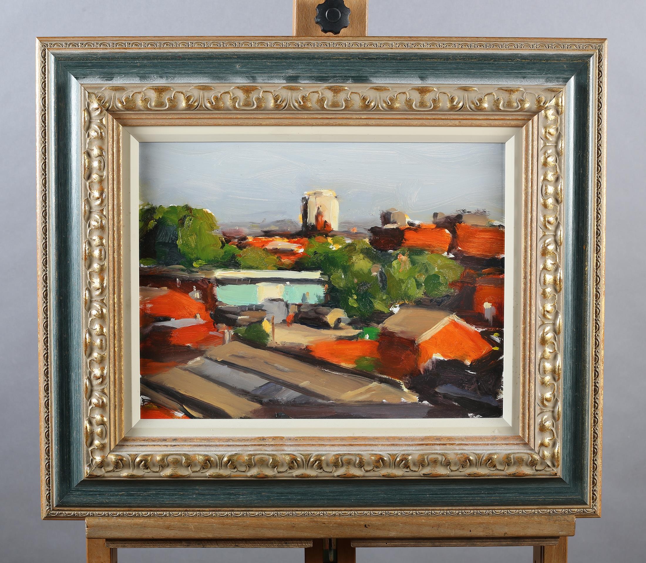 ARR Liam Spencer (b 1964), View from Hanover Mills, oil on board, unsigned, 26cm x 35cm, with - Image 3 of 3