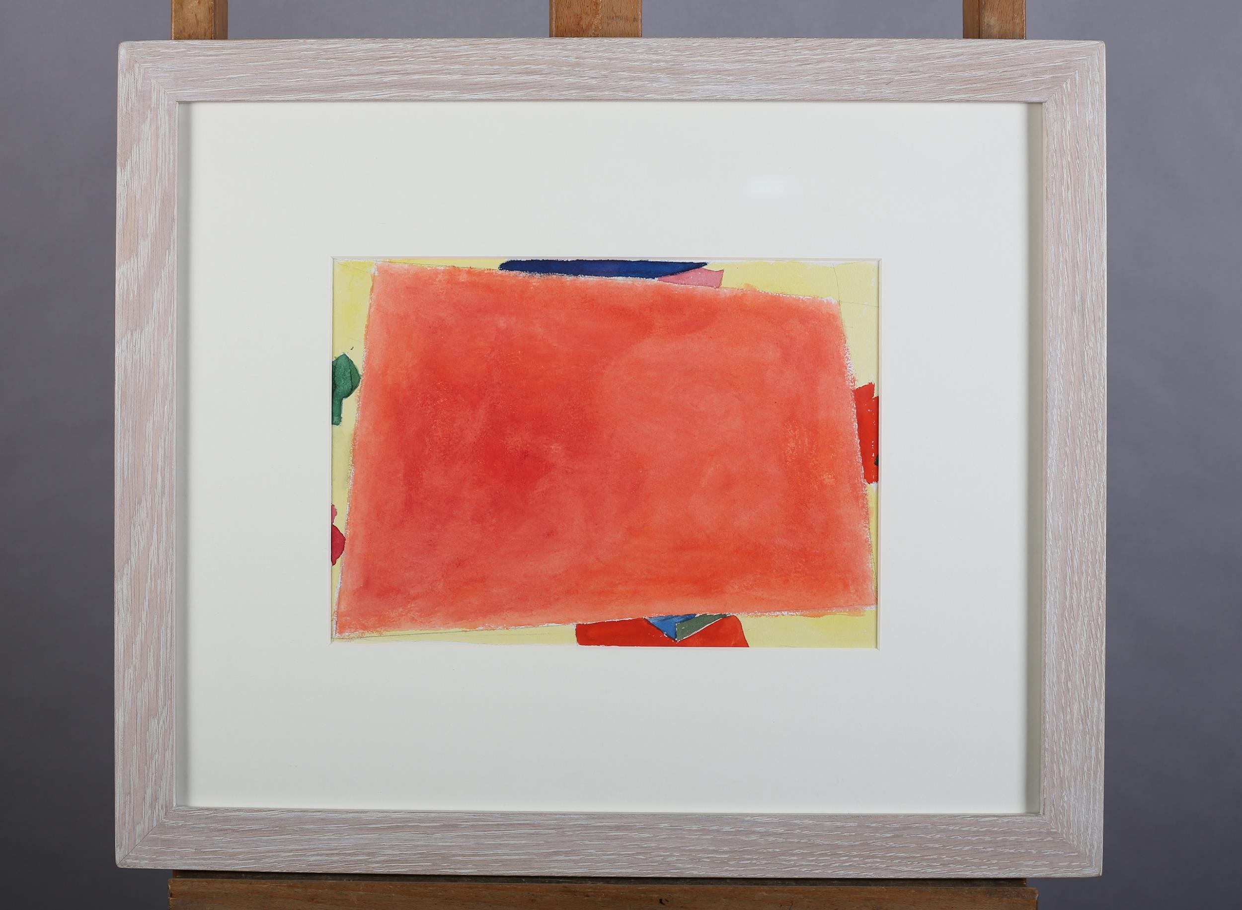 ARR Gary Wragg (b 1946), Abstract composition in orange and yellow, watercolour over pencil,