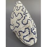 ARR David Mach (b1956), African Matchhead (c), 1994, sculpture, white and blue match sticks and