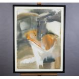 ARR Willy Tirr (1915-1991), Abstract in grey and umber, watercolour, signed to lower right, 77cm x