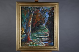 Richard Gower (b 1962), Forest I, oil on canvas, signed to lower right, titled to Gower Art, Myra