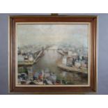 ARR Lucien Delarue French (1925-2011) ARR, View over the Seine, Paris, oil on canvas, signed to