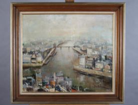 ARR Lucien Delarue French (1925-2011) ARR, View over the Seine, Paris, oil on canvas, signed to