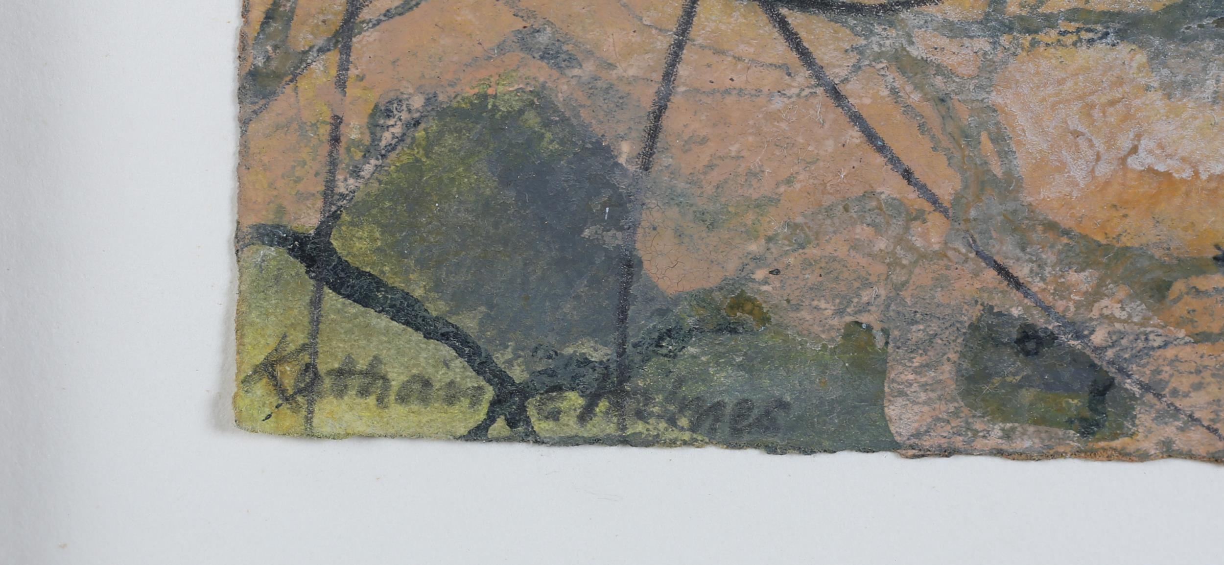 ARR Katherine Holmes (b 1962), Walls and a Few Ash Trees in the Mist, watercolour, ink and pastel on - Image 4 of 5