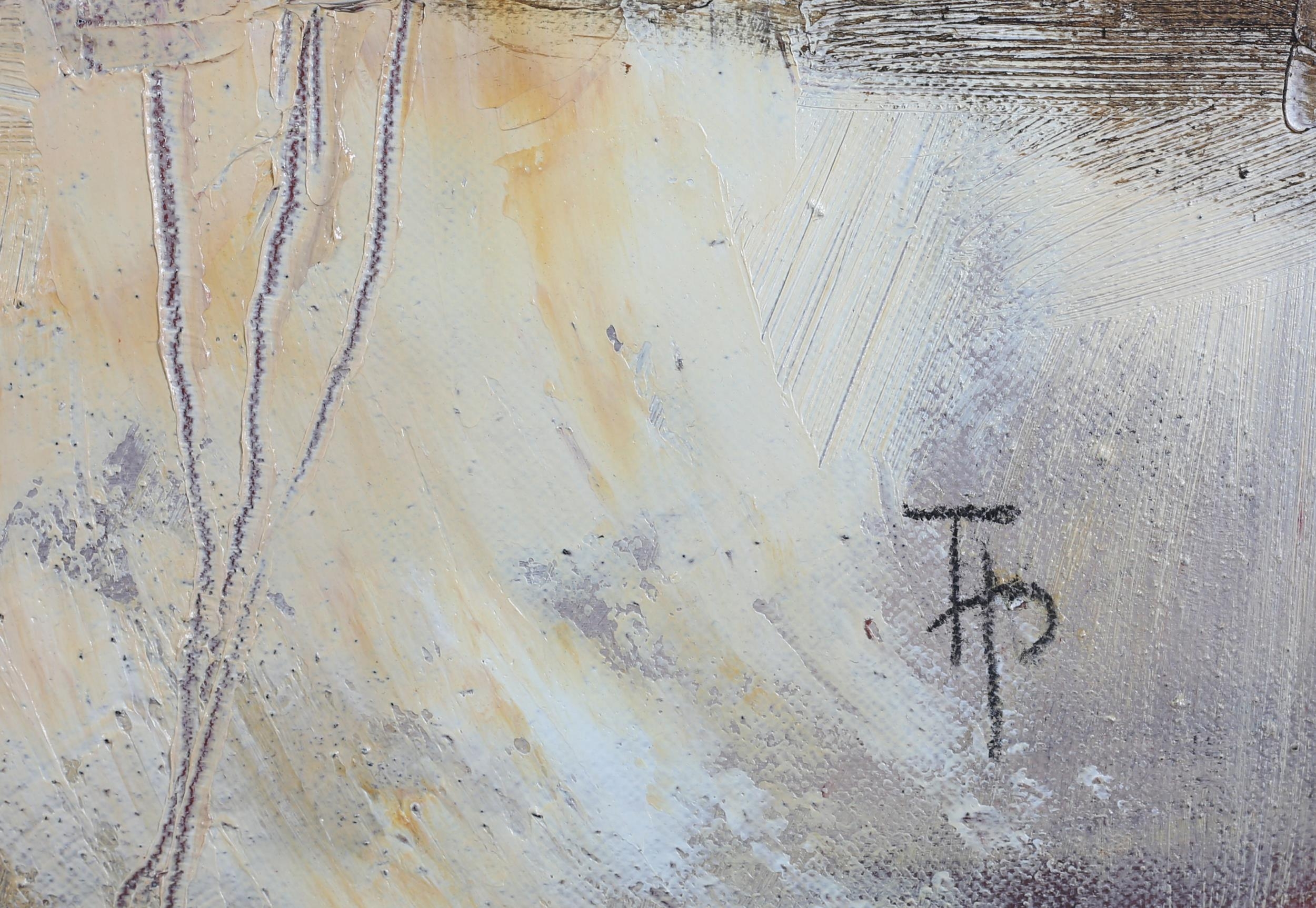 ARR Tessa Peskett, Ancient Village (Seillans), landscape, oil on canvas, monogram to lower right, - Image 3 of 5