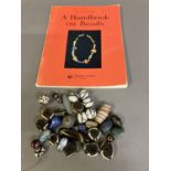 Trade beads: thirty-one different beads, of which six are in teardrop form, varying materials and