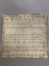 An early 19th century needlework sampler by Maria Ann Rayden, finished 20th December 1804, silk