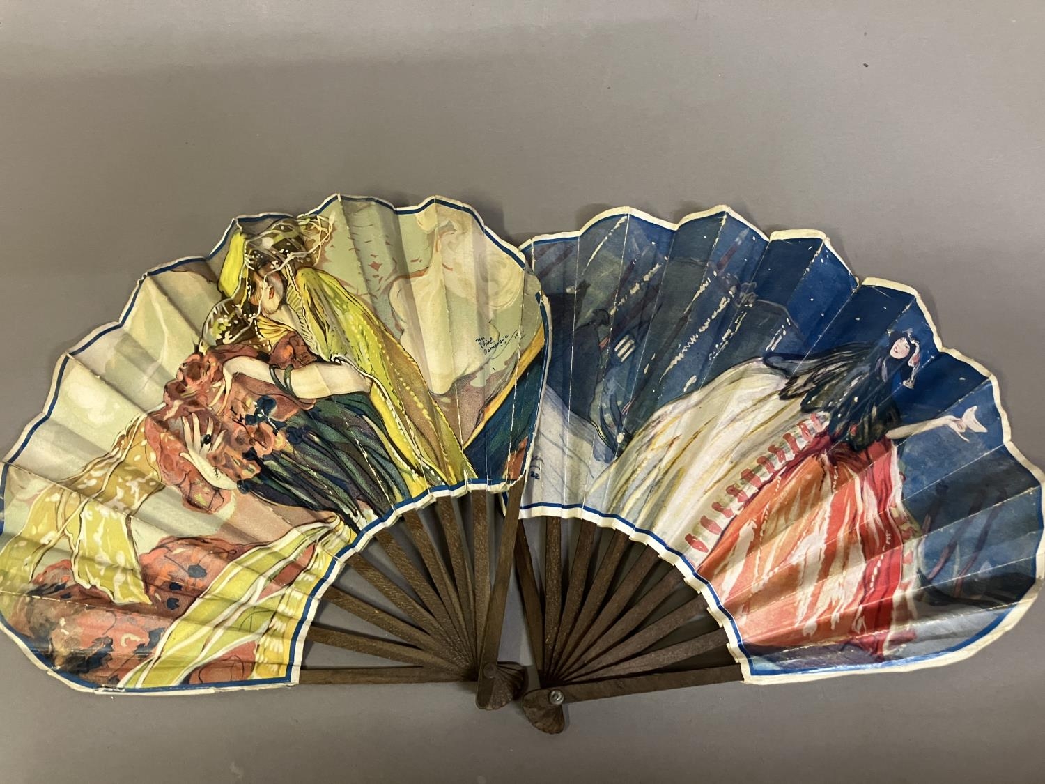 Advertising fans: less common Galerie Lafayette paper fans, one for Galeries Lafayette Ltd on Regent - Image 4 of 4