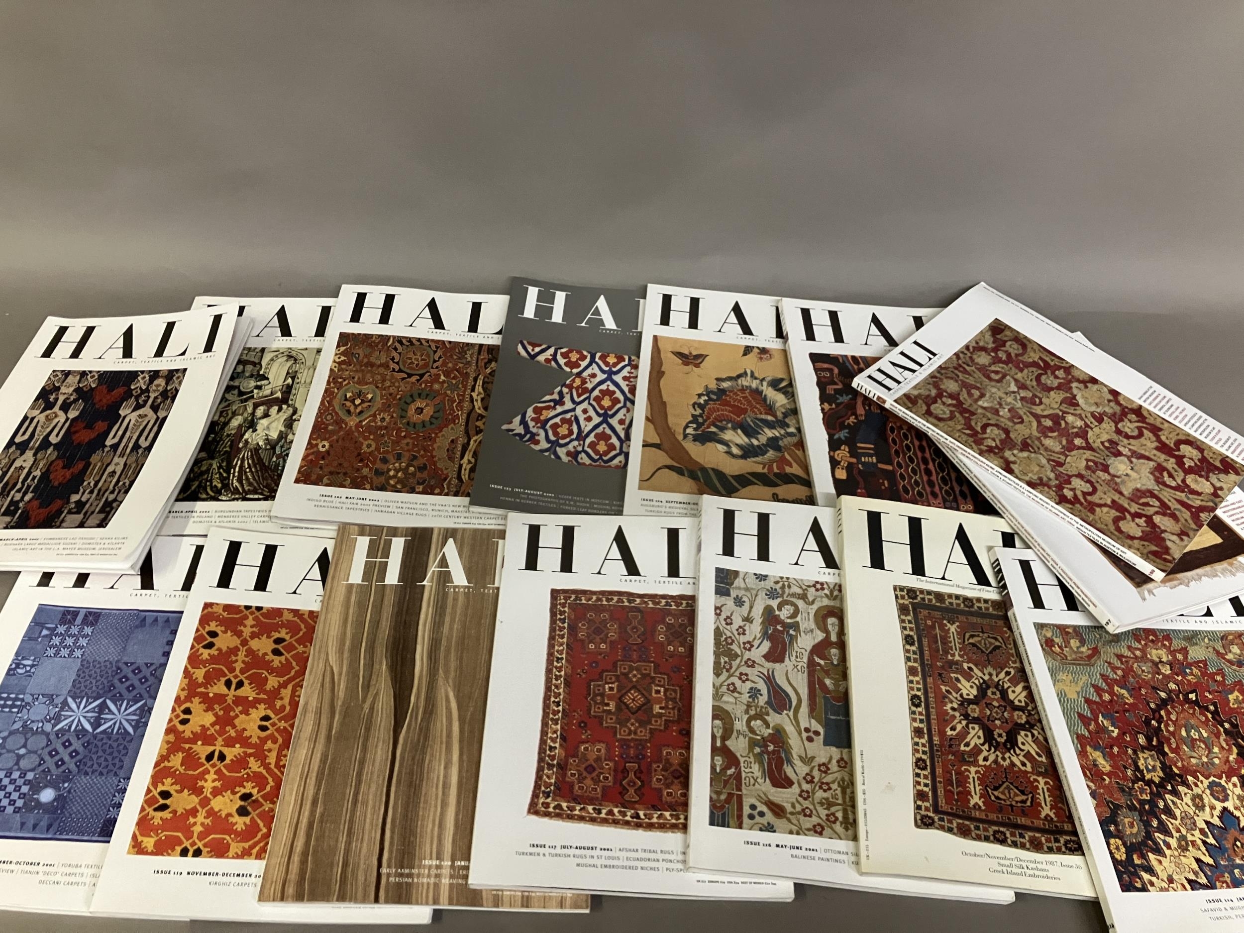 Hali , the magazine for Carpet, Textile and Islamic Art: Fifteen back copies, as follows; issue