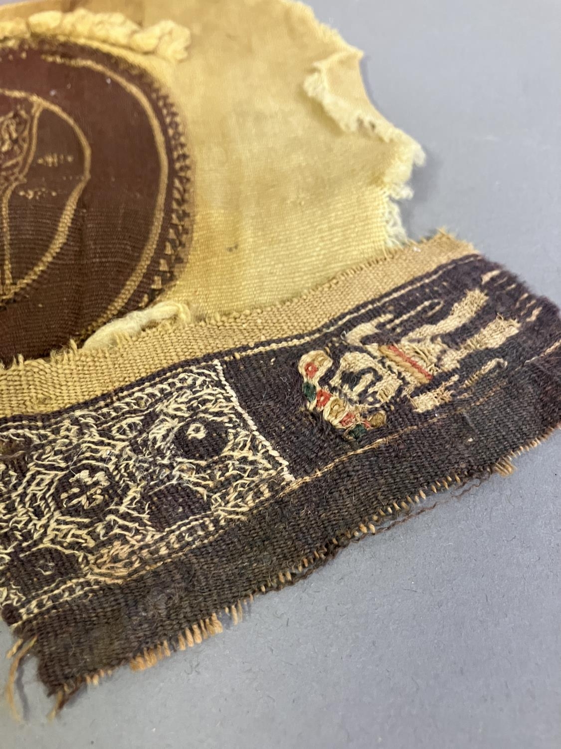 Antique Peruvian woven textiles, and fragments and three specialist books, (in German, but many - Image 3 of 4