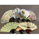 Commemorative fans: seven fans produced by the Fan Museum Trust, consisting of a fan to celebrate