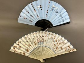 John and Pippa Brooker: “Frizzleton Voles Fan Factory, a fan designed by Pippa, the monture by John,