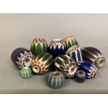 Trade beads: A group of chevron beads in various sizes and colours (12) (Shipping category C) In