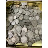 Pre 1947 British silver coinage, total approximate weight 2.5Kg