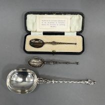 A Victorian silver apostle spoon, London 1891 for Wakely and Wheeler, approximate length 19cm