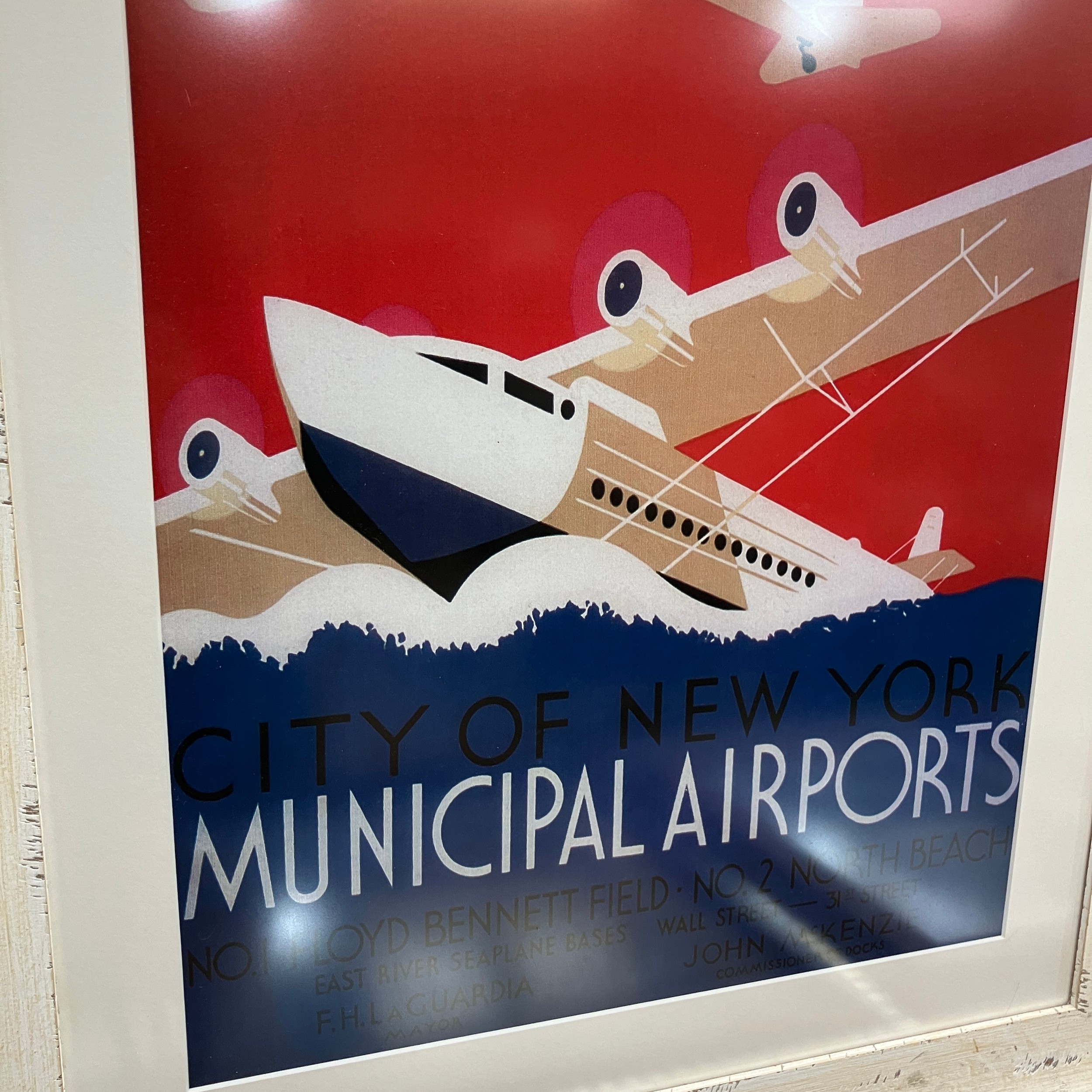 A poster print Municipal airports together with various other poster prints, prints and an oval - Image 2 of 2