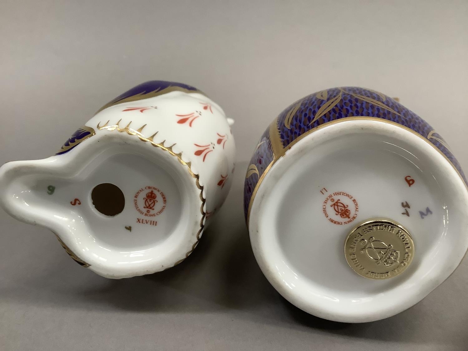 A Royal Crown Derby Koala bear paperweight and a penguin, gold button to one, 11cm and 13.5cm high - Image 4 of 4