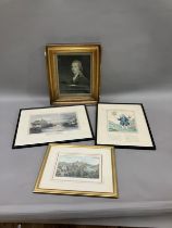 Three 19th century engravings and another