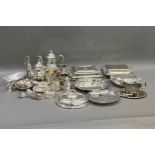 Pair of modern two handled tureens and covers and one other, set of coasters and a wine coaster, a