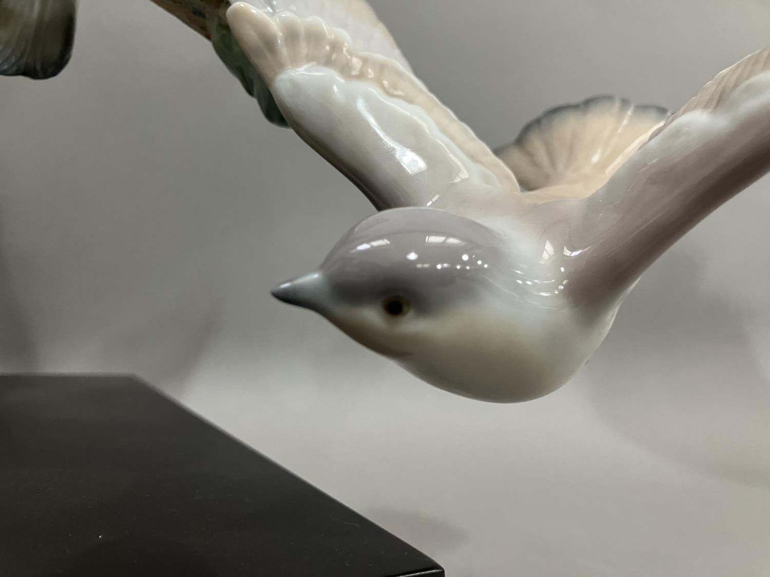 A Lladro figure group, Forest Song, Utopia series depicting birds on a two limbed branch with - Image 5 of 6