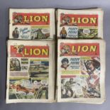 A collection of 33 early Lion comics from 1962: 29th December to 4th August inclusive and 24th March