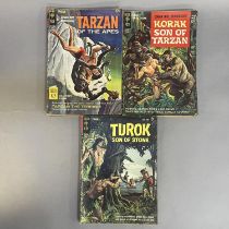 A collection of 13 early to mid 1960s American Gold Key comics, including 5 Tarzan of the Apes