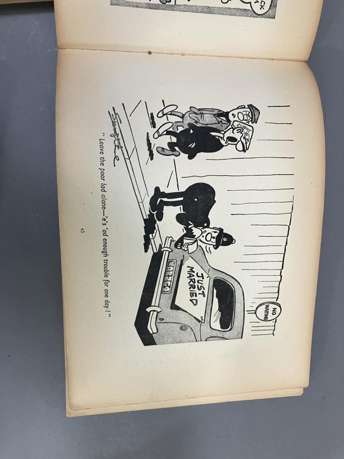 Two vintage Andy Cap cartoon books published by The Daily Mirror together with three Giles cartoon - Image 6 of 7