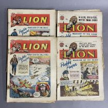 A collection of 14 early Lion comics dating from 31st December 1960 to 29th October 1960, along with