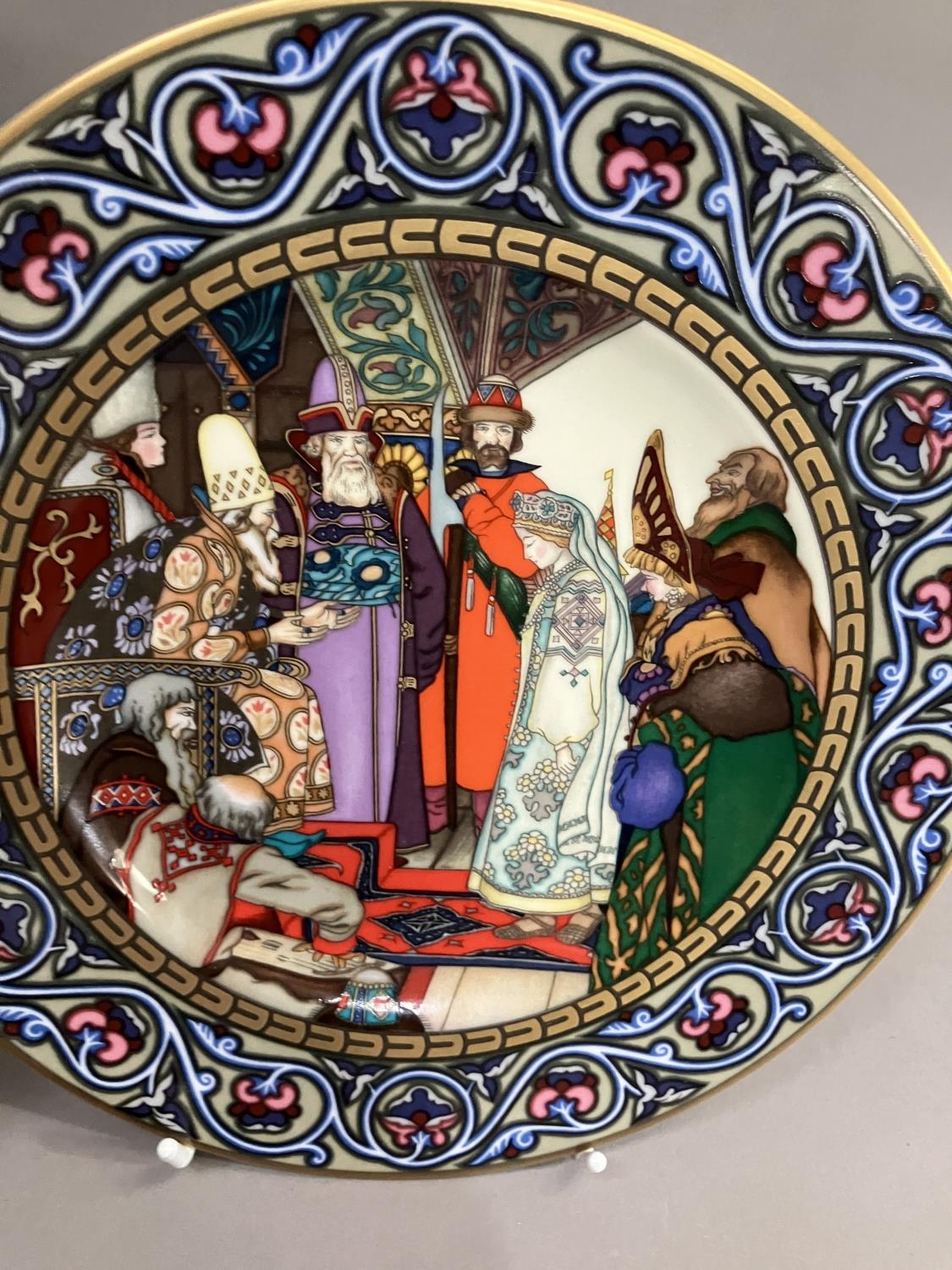 A set of three Villeroy and Boch Russian fairy tale plates all from the snow maiden together with - Image 3 of 3