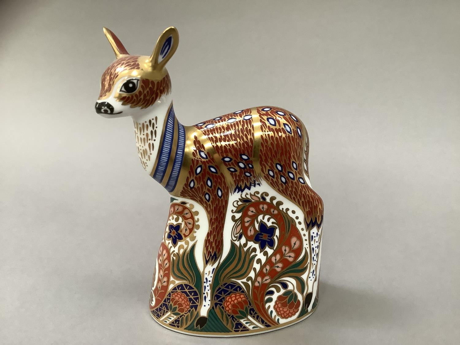 A Royal Crown Derby faun paperweight designed for the Royal Crown Derby Collectors Guild 1996, 13.