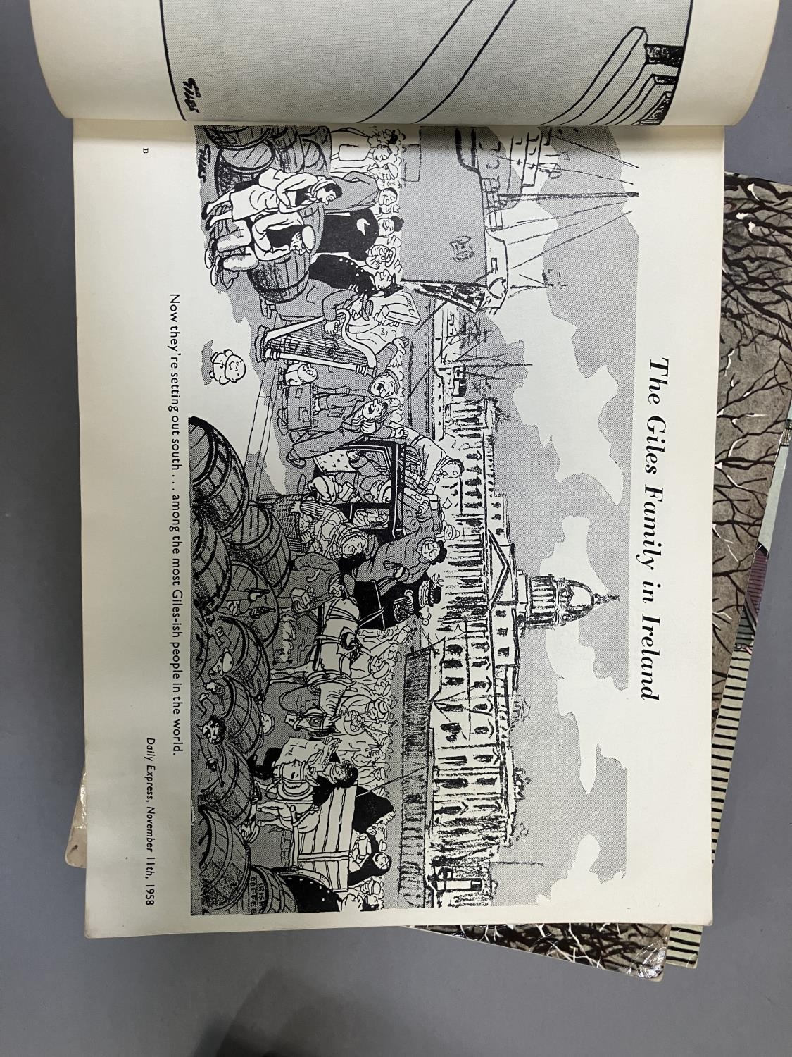 Two vintage Andy Cap cartoon books published by The Daily Mirror together with three Giles cartoon - Image 7 of 7