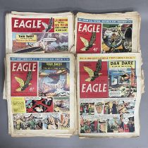 A collection of 129 odd issues and duplicates of eagle comic ranging from the 17th august 1951, to