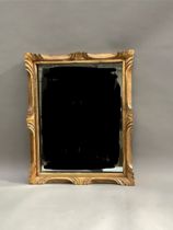 A gilt framed wall mirror, 54cm x 77cm