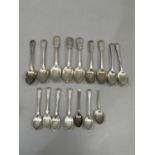 A collection of early 19th and early 20th Century silver teaspoons, total approximate weight 8 3/4oz
