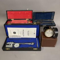 A Casella of London air meter, model D5918, a Stanley Allbrit planimeter, a Dathan Tools