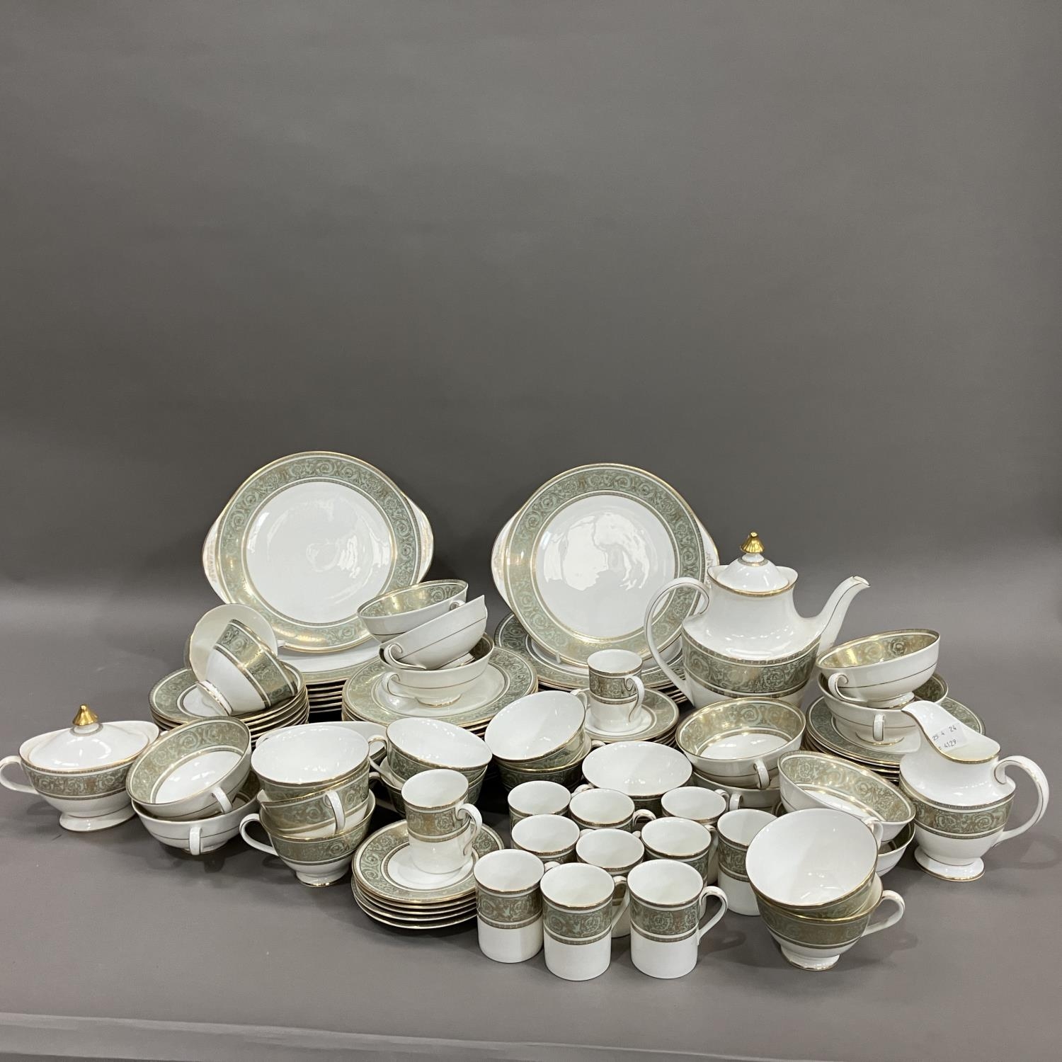 A Royal Doulton English Renaissance pattern dinner service for twelve comprising dinner plates, - Image 2 of 2