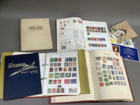 Four World Albums - mainly hinged and mounted mint and unused together with a collection of