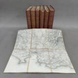 Six volumes History of Yorkshire together with a folding map of South Devon