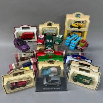 A quantity of Lledo model vehicles including Pro Motors, Days Gone and others