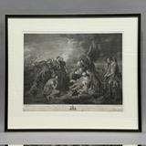 Falckeysen after West, The Death of General Wolfe, engraving, 48cm x 60cm