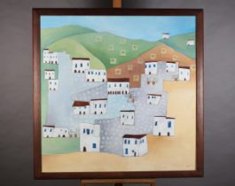ARR Katty McMurray (b 1970), Seven Pots Skiathos, oil on canvas, signed to lower right, titled,